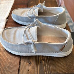 Hey Dude Canvas Shoes - Light Gray